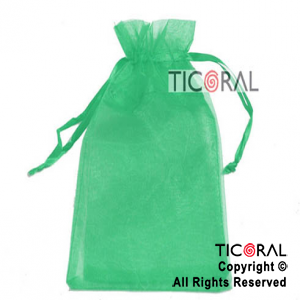 BOLSA VERDE ORGANZA 24X19.5CM HS2629-11 x 1